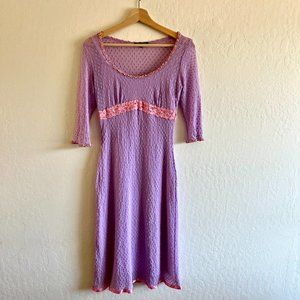 Vintage Betsey Johnson textured dot dress